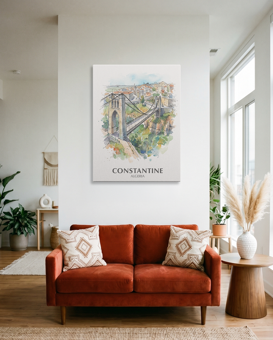 Tableau Constantine - La Ville des Ponts Suspendus