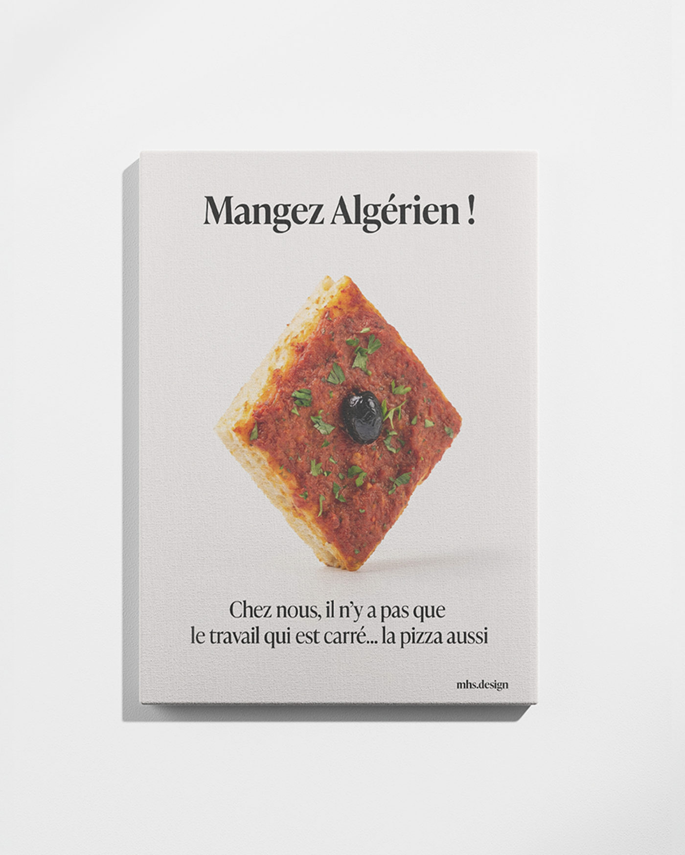 Tableau Pizza carré