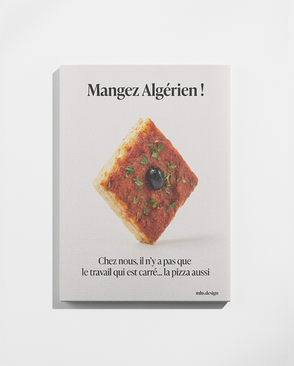 Tableau Pizza carré