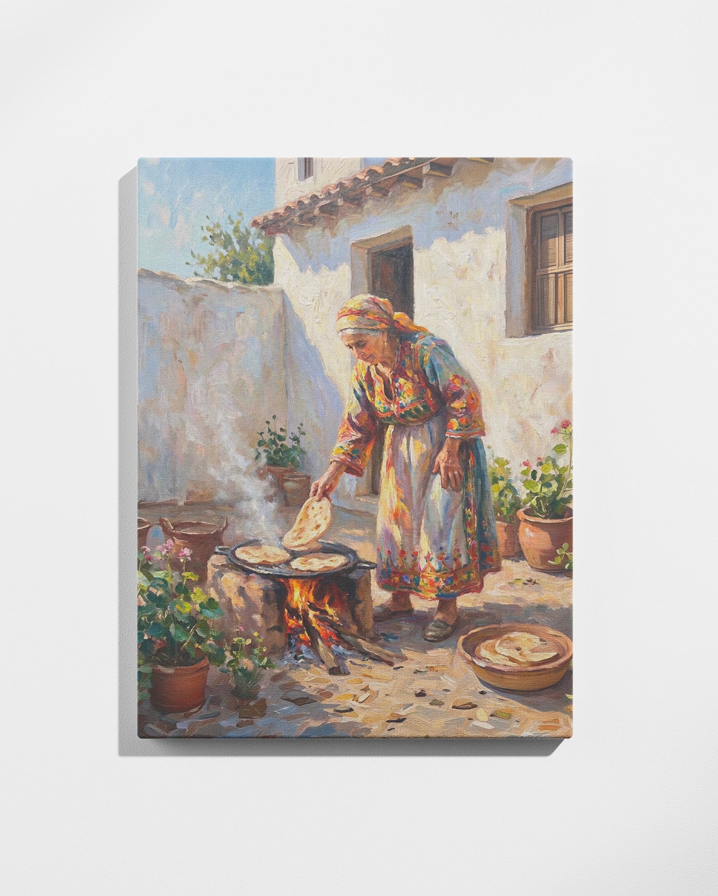 Tableau La Cuisson au Feu de Bois