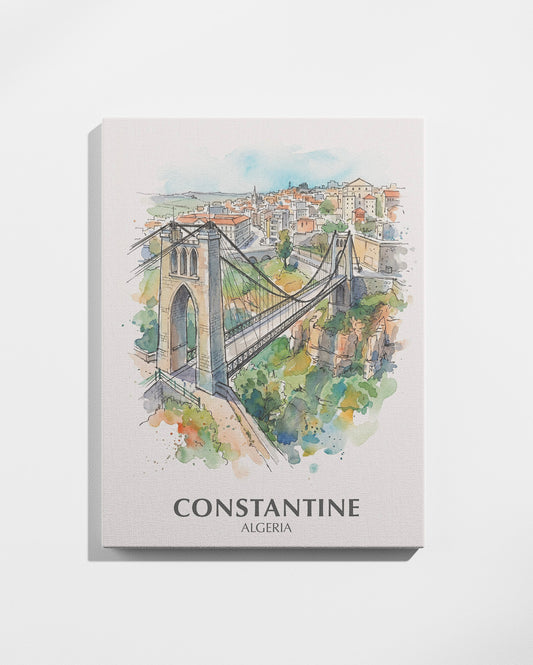 Tableau Constantine - La Ville des Ponts Suspendus