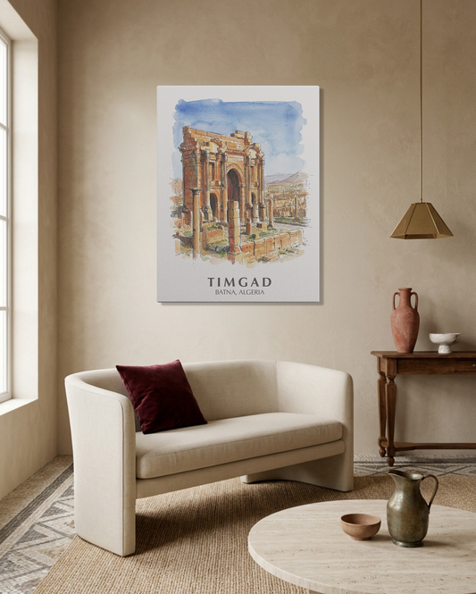 Tableau Timgad - Les Vestiges de l'Empire